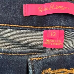 Lilly Pulitzer dark denim jeans. Size 12